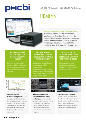 MLC-AC0-PE •Controller | MLC-AD240A-PW •Detector - LiCellMo