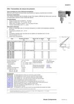 Transmetteur de mesure de pression - 1