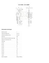 Palan manuel à chaîne REMA type C 21 - 2