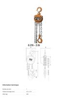 Palan manuel à chaîne REMA type C 21, REMA HOLLAND BV