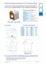 Current transformer for "CT Powered"relay