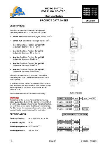 MICRO SWITCH FOR FLOW CONTROL