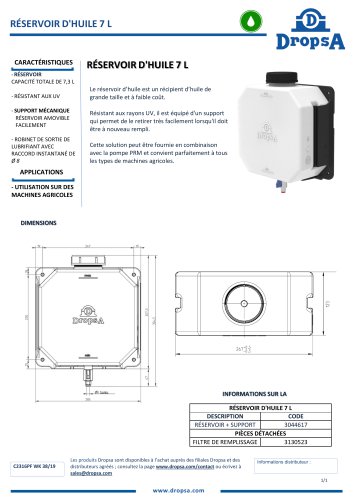 Réservoir 7 L