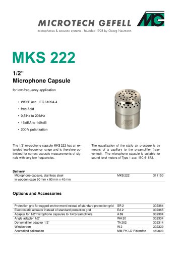 Microphone Capsule MKS 222