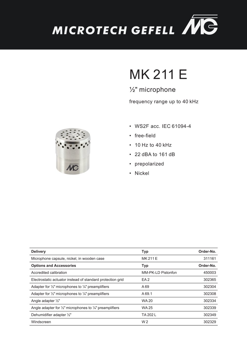 MK 211 E english - Microtech Gefell GmbH