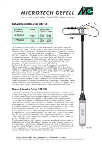 SIS 190 0.5" deutsch / english