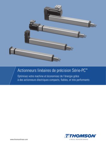 Actionneurs lin&eacute;aires de pr&eacute;cision S&eacute;rie PC