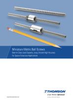 Miniature Metric Ball Screws