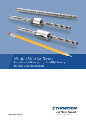 Miniature Metric Ball Screws