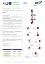 RIL660 Visual Level gauges with variable position sensors Riels Instruments