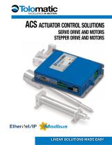 ACS ACTUATOR CONTROL SOLUTIONS LLIINNEEAARR SSOOLLUUTTIIOONNSS MAADDEE EEAASSYY SERVO DRIVE AND MOTORS STEPPER DRIVE AND MOTORS