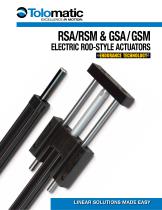 RSA/GSA Rod-style Electric Actuators