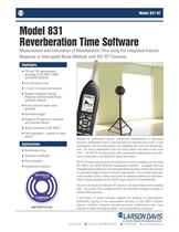 Model 831, Reverberation Time Software