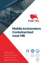 Mobile Incinerators Containerized mod. MB