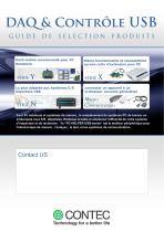 Guide de Selection Produits DAQ & Contrôle USB - 1