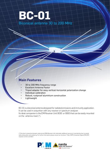 BC-01 Biconical Antenna 30 - 200 MHz