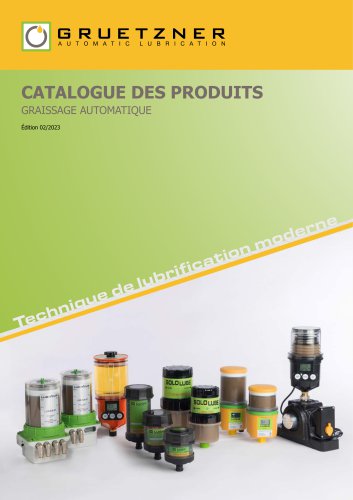 Catalogue - graissage automatique