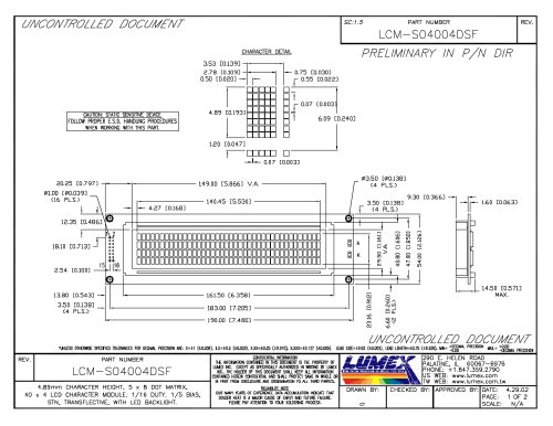 LCM-S04004DSF InfoVue LCDs