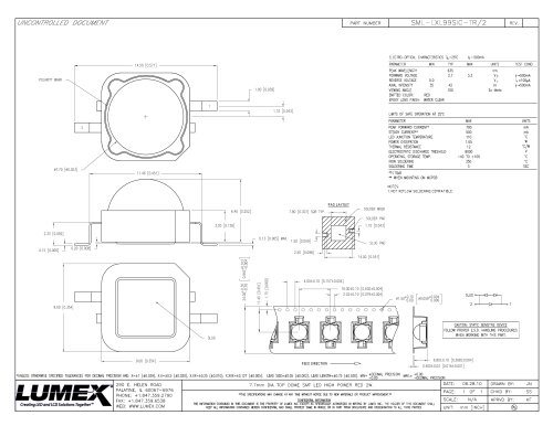 SML-LXL99SIC-TR+2 TitanBrite High Power LEDs