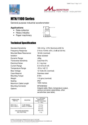 accelerometer  MTN/1100