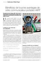 White Paper - Bénéficiez de tous les avantages de votre communicateur portable HART - 2