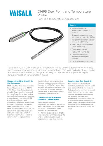 DMP5 Dew Point and Temperature Probe