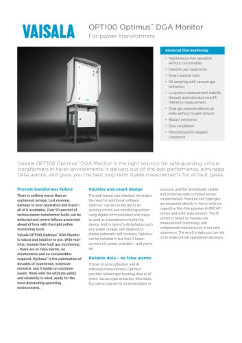 OPT100 Optimus™  DGA Monitor