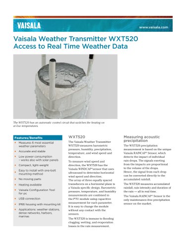 Vaisala Weather Transmitter WXT520