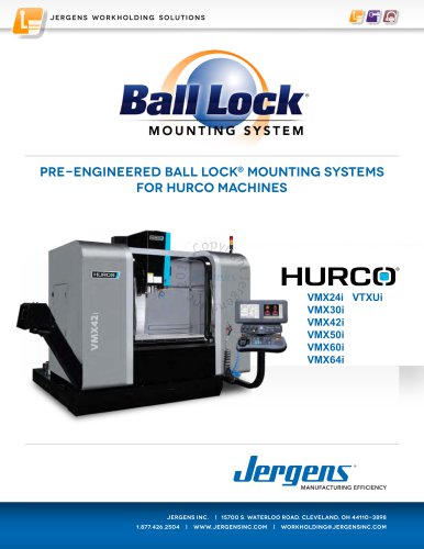 Jergens Ball Lock Selector Guide Hurco