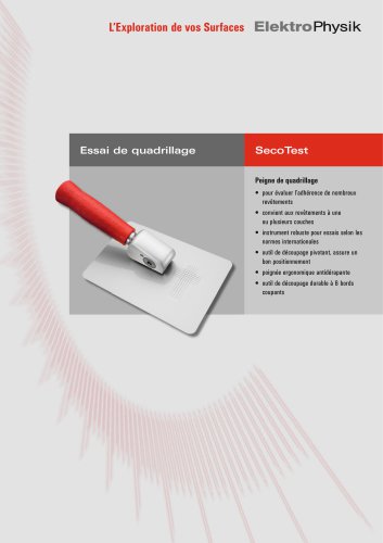 Essai de quadrillage SecoTest