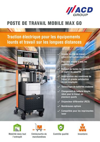 Poste de travail mobile MAX GO