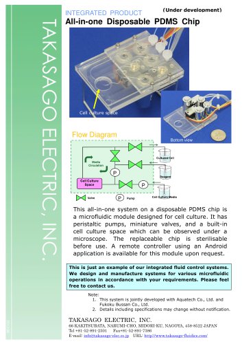 All-in-one Disposable PDMS Chip Valve