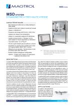 MSD System| Dynamomètre à très haute vitesse