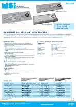 Industrial IP65 keyboard with trackball