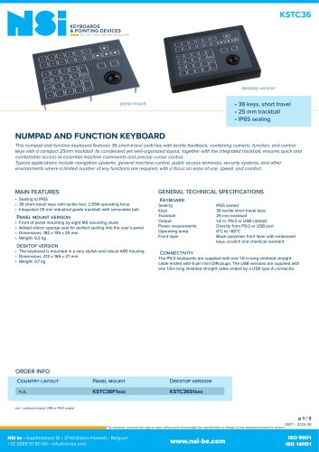 Numpad and function keyboard - desktop