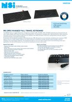 Rugged full travel keyboard