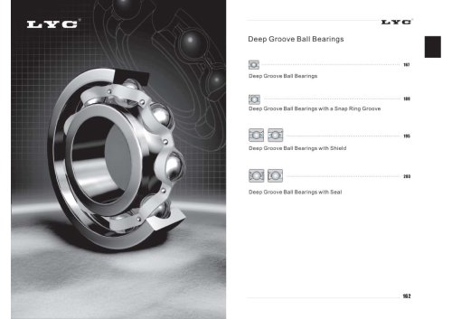 LYC Deep groove ball bearings