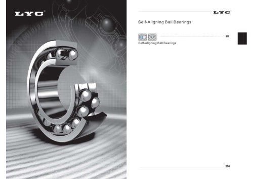 LYC Self-Aligning Ball Bearings