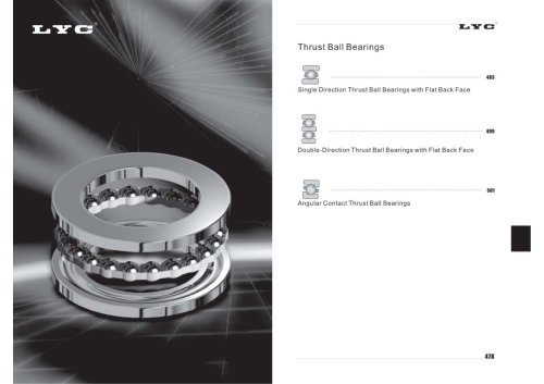 Thrust Ball bearings