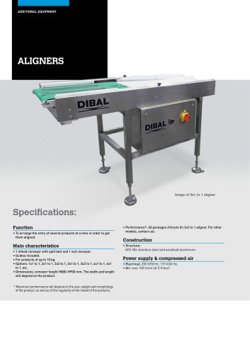 AUTOMATIC ALIGNERS FOR PRODUCTION LINES