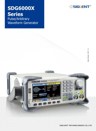 SDG6000X Series Pulse/Arbitrary Waveform Generator Datasheet