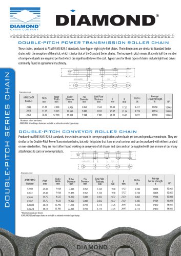 Extended Pitch Roller Chain