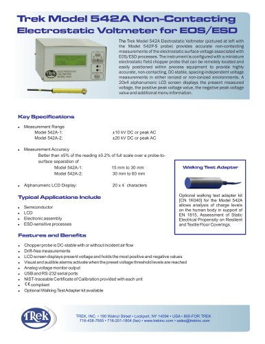 542A Electrostatic Voltmeter with USB port