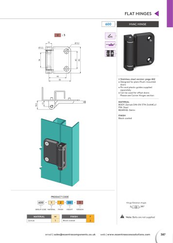 HVAC HINGE 600