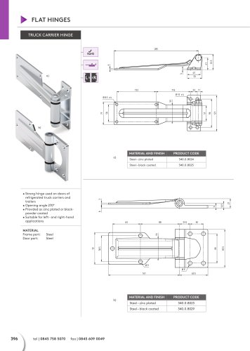 TRUCK CARRIER HINGE