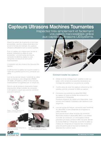 Capteurs Ultrasons Machines Tournantes