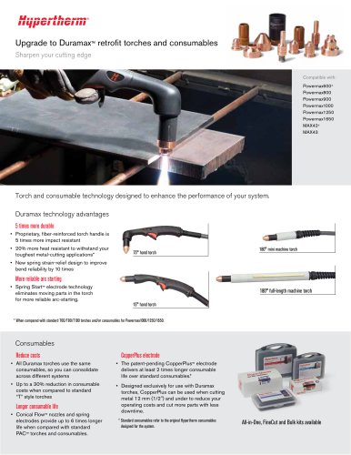 Upgrade to Duramax? retrofit torches and consumables