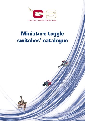 MINIATURE TOGGLE SWITCHES