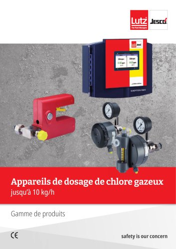 Appareils de dosage de chlore gazeux jusqu&rsquo;&agrave; 10 kg/h