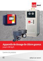 Appareils de dosage de chlore gazeux jusqu’à 200 kg/h